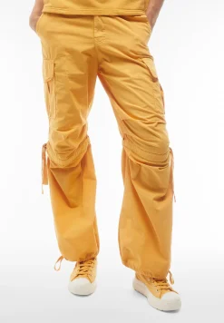 Freddy Pantaloni cargo da donna in tessuto popeline tinto capo-Donna Pantaloni Cargo|Tutti I Pantaloni