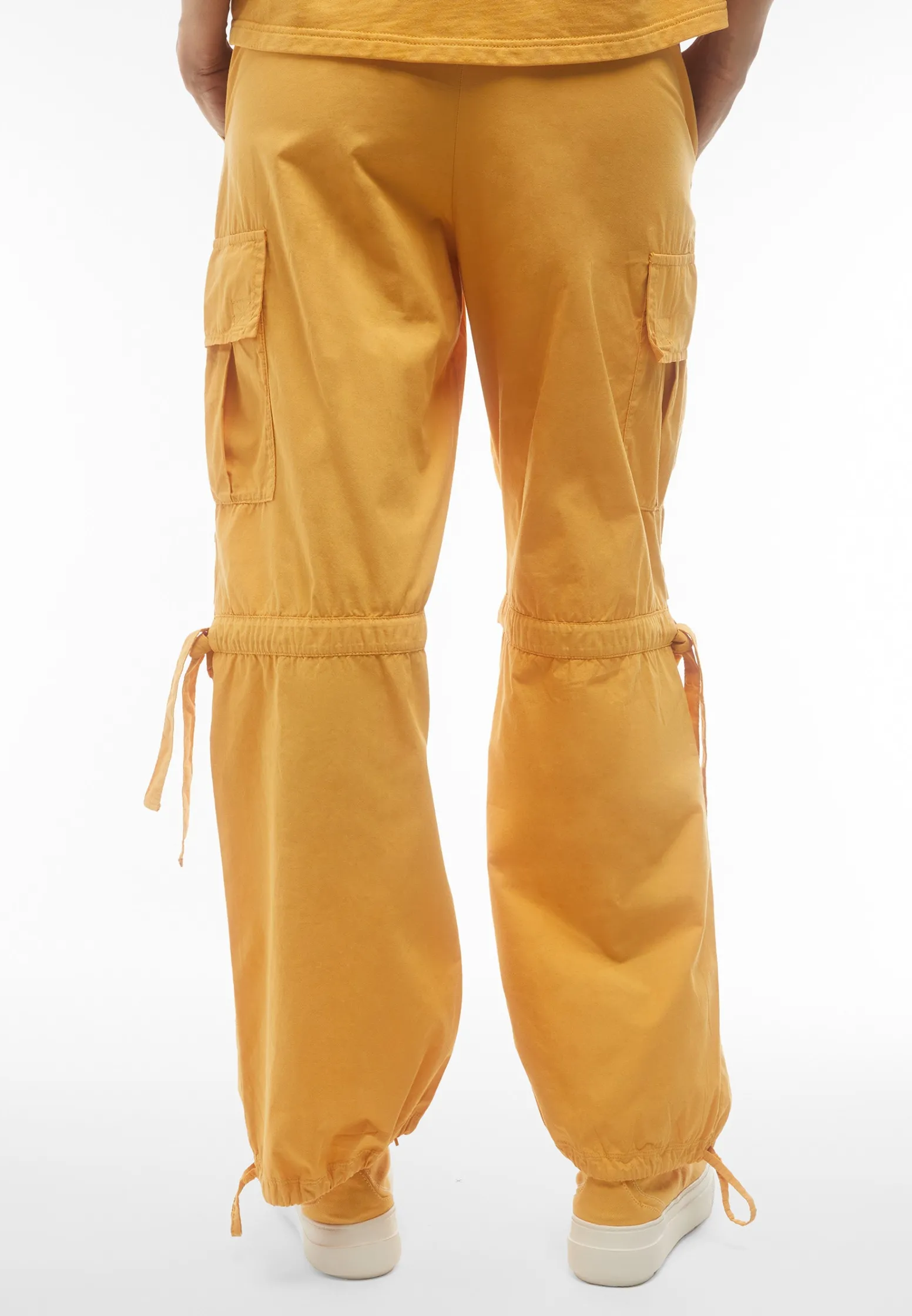 Freddy Pantaloni cargo da donna in tessuto popeline tinto capo-Donna Pantaloni Cargo|Tutti I Pantaloni