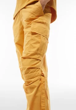 Freddy Pantaloni cargo da donna in tessuto popeline tinto capo-Donna Pantaloni Cargo|Tutti I Pantaloni