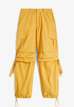 Freddy Pantaloni cargo da donna in tessuto popeline tinto capo-Donna Pantaloni Cargo|Tutti I Pantaloni