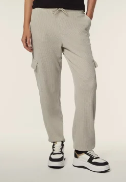 Freddy Pantaloni cargo da donna in tessuto jersey waffle-Donna Pantaloni Cargo|Pantaloni Sportivi