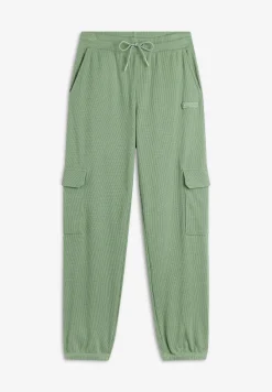 Freddy Pantaloni cargo da donna in tessuto jersey waffle-Donna Pantaloni Cargo|Pantaloni Sportivi