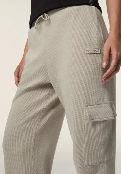Freddy Pantaloni cargo da donna in tessuto jersey waffle-Donna Pantaloni Cargo|Pantaloni Sportivi