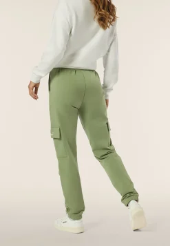 Freddy Pantaloni Cargo da donna in felpa garzata con fondo elastico-Donna Fitness|Pantaloni Cargo
