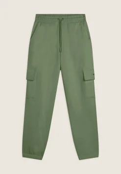 Freddy Pantaloni Cargo da donna in felpa garzata con fondo elastico-Donna Fitness|Pantaloni Cargo