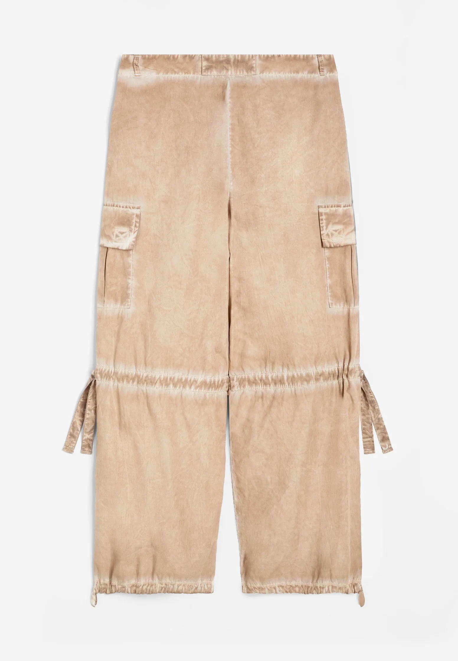 Freddy Pantaloni cargo da donna in tessuto popeline effetto used-Donna Pantaloni Cargo|Pantaloni Sportivi