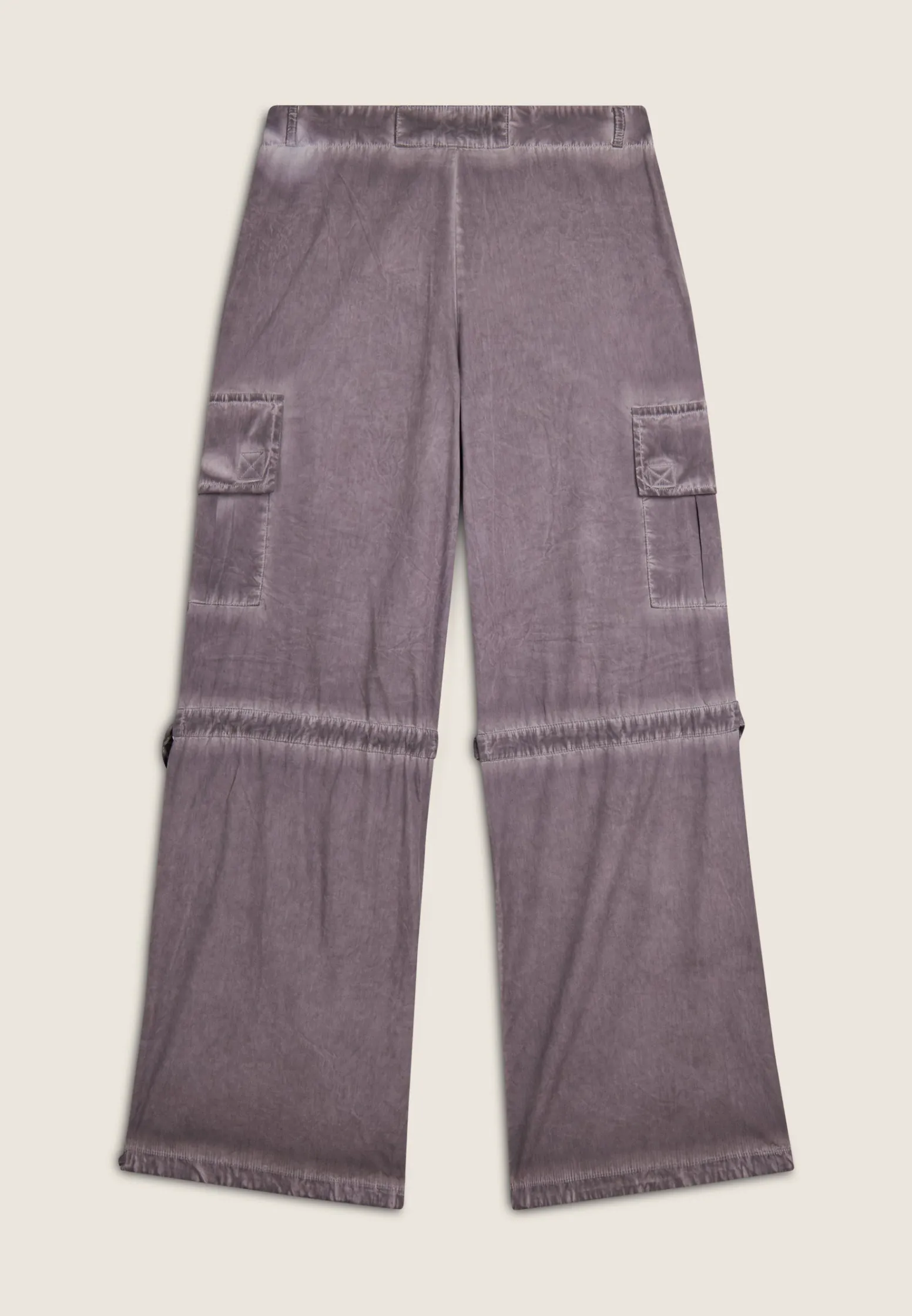 Freddy Pantaloni cargo da donna in tessuto popeline effetto used-Donna Pantaloni Cargo|Pantaloni Sportivi