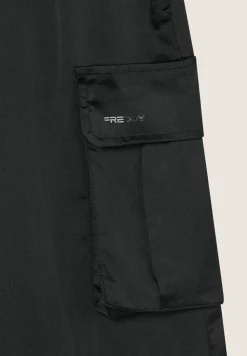 Freddy Pantaloni Cargo effetto seta wide leg con fondo regolabile-Donna Pantaloni Cargo|Pantaloni Sportivi