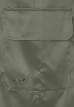 Freddy Pantaloni Cargo effetto seta con elastico sul fondo-Donna Pantaloni Cargo|Pantaloni Sportivi
