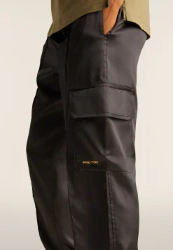 Freddy Pantaloni Cargo effetto seta con elastico sul fondo-Donna Pantaloni Cargo|Pantaloni Sportivi