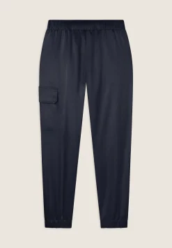 Freddy Pantaloni Cargo effetto seta con elastico sul fondo-Donna Pantaloni Cargo|Pantaloni Sportivi