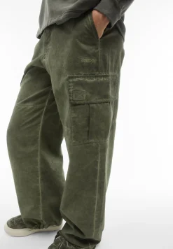 Freddy Pantaloni cargo in canvas tinto capo cold dyed-Donna Pantaloni Cargo|Pantaloni Sportivi