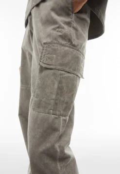 Freddy Pantaloni cargo in canvas tinto capo cold dyed-Donna Pantaloni Cargo|Pantaloni Sportivi