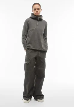 Freddy Pantaloni cargo in canvas tinto capo cold dyed-Donna Pantaloni Cargo|Pantaloni Sportivi
