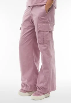 Freddy Pantaloni cargo in canvas tinto capo-Donna Pantaloni Cargo|Pantaloni Sportivi