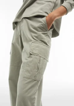 Freddy Pantaloni cargo in canvas tinto capo-Donna Pantaloni Cargo|Pantaloni Sportivi