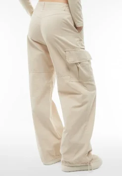 Freddy Pantaloni cargo in canvas tinto capo-Donna Pantaloni Cargo|Pantaloni Sportivi