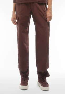 Freddy Pantaloni cargo in canvas tinto capo-Donna Pantaloni Cargo|Pantaloni Sportivi