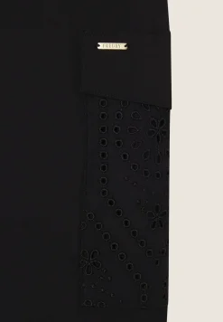 Freddy Pantaloni cargo in popeline con ricami Sangallo sulle tasche-Donna Pantaloni Sportivi|Tutti I Pantaloni