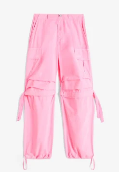Freddy Pantaloni cargo in popeline con doppia coulisse-Donna Pantaloni Cargo|Pantaloni Sportivi