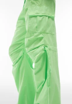 Freddy Pantaloni cargo in popeline con doppia coulisse-Donna Pantaloni Cargo|Pantaloni Sportivi