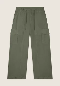 Freddy Pantaloni Cargo in popeline con fondo regolabile-Donna Pantaloni Cargo|Pantaloni Sportivi