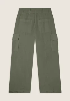 Freddy Pantaloni Cargo in popeline con fondo regolabile-Donna Pantaloni Cargo|Pantaloni Sportivi