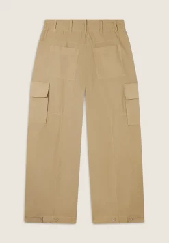 Freddy Pantaloni Cargo in popeline con fondo regolabile-Donna Pantaloni Cargo|Pantaloni Sportivi
