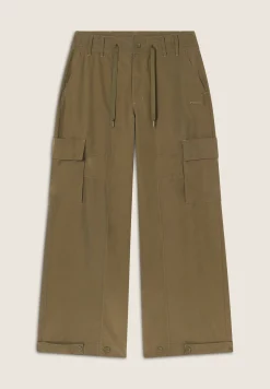 Freddy Pantaloni Cargo in Twill di Lyocell con fondo regolabile-Donna Pantaloni Cargo|Pantaloni Sportivi