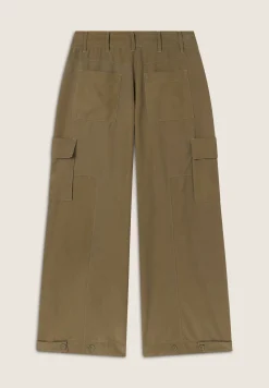 Freddy Pantaloni Cargo in Twill di Lyocell con fondo regolabile-Donna Pantaloni Cargo|Pantaloni Sportivi