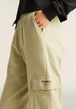 Freddy Pantaloni Cargo Regular Fit in French Terry-Donna Pantaloni Cargo|Pantaloni Sportivi