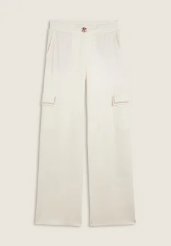 Freddy Pantaloni cargo wide leg in felpa di viscosa-Donna Pantaloni Cargo|Pantaloni Sportivi