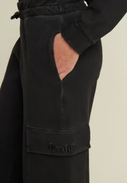 Freddy Pantaloni cargo wide leg tinta a freddo-Donna Pantaloni Sportivi