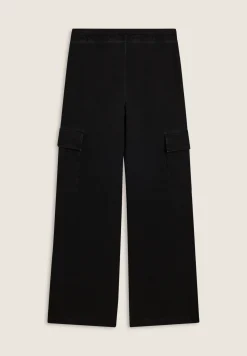 Freddy Pantaloni cargo wide leg tinta a freddo-Donna Pantaloni Sportivi