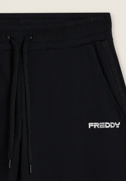 Freddy Pantaloni comfort con gamba dritta e stampa laterale-Donna Fitness|Pantaloni Sportivi