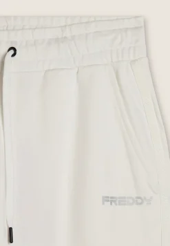 Freddy Pantaloni comfort con gamba dritta e stampa laterale-Donna Fitness|Pantaloni Sportivi