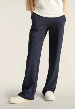 Freddy Pantaloni Comfort Fit con gamba dritta e Dettagli in Strass-Donna Pantaloni Sportivi