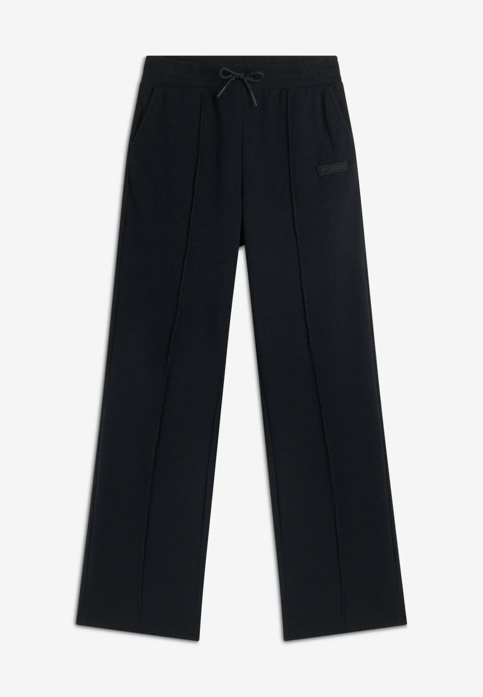 Freddy Pantaloni comfort fit da donna in tessuto jersey waffle-Donna Pantaloni Sportivi|Tutti I Pantaloni