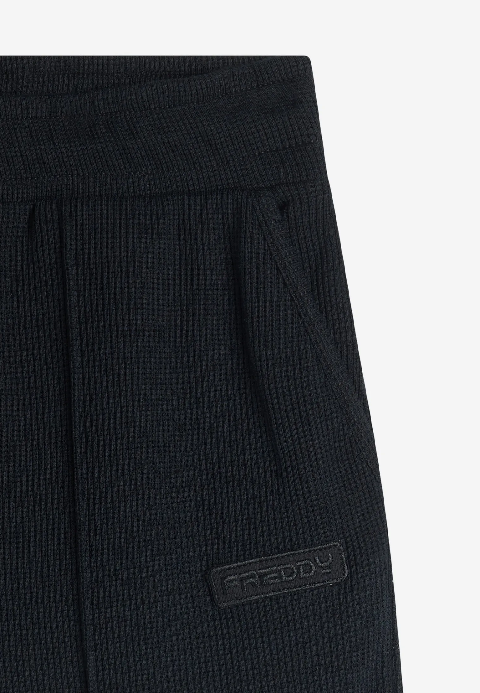 Freddy Pantaloni comfort fit da donna in tessuto jersey waffle-Donna Pantaloni Sportivi|Tutti I Pantaloni