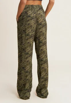 Freddy Pantaloni comfort in viscosa animalier con gamba ampia-Donna Pantaloni Sportivi|Tutti I Pantaloni