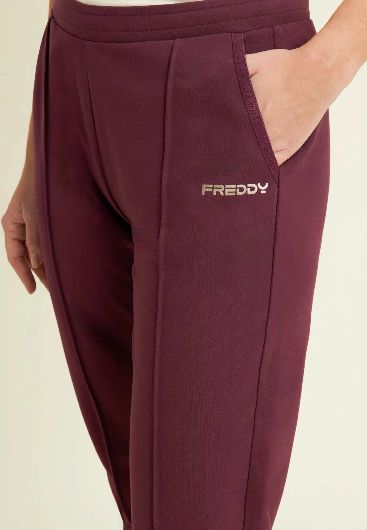 Freddy Pantaloni con dettaglio logato e fondo dritto-Donna Pilates|Ginnastica
