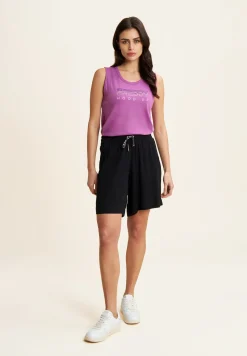 Freddy Pantaloni corti comfort fit in viscosa effetto lino-Donna Shorts|Tutti I Pantaloni