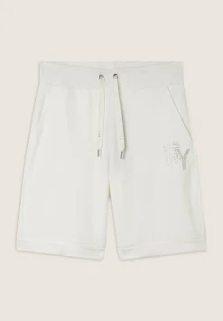 Freddy Pantaloni corti con Risvolto e Logo Strass-Donna Shorts