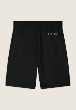 Freddy Pantaloni corti con Risvolto e Logo Strass-Donna Shorts