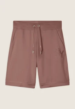 Freddy Pantaloni corti con Risvolto e Logo Strass-Donna Shorts