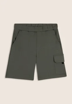 Freddy Pantaloni corti in Cotone con Tasca Cargo singola-Uomo Shorts E Bermuda