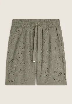 Freddy Pantaloni corti in mussola con dettagli Sangallo-Donna Shorts|Tutti I Pantaloni