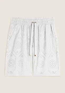 Freddy Pantaloni corti in mussola con dettagli Sangallo-Donna Shorts|Tutti I Pantaloni