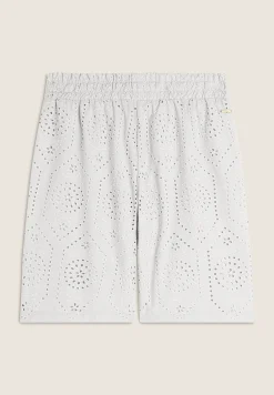Freddy Pantaloni corti in mussola con dettagli Sangallo-Donna Shorts|Tutti I Pantaloni