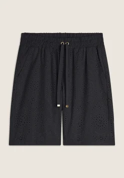 Freddy Pantaloni corti in mussola con dettagli Sangallo-Donna Shorts|Tutti I Pantaloni